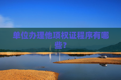 单位办理他项权证程序有哪些？