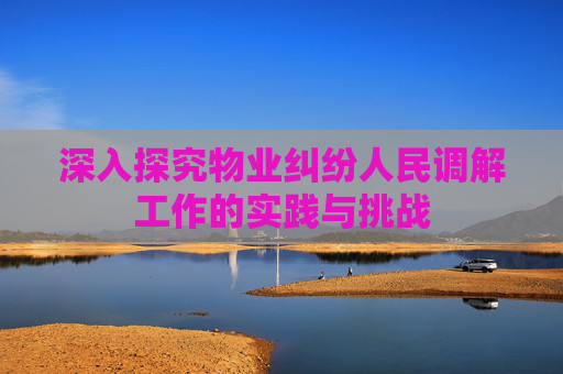 深入探究物业纠纷人民调解工作的实践与挑战