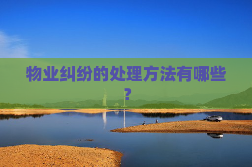 物业纠纷的处理方法有哪些？