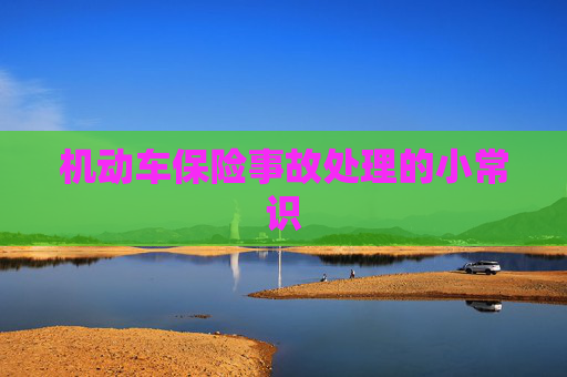 机动车保险事故处理的小常识