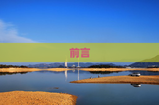 前言