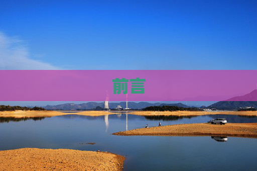 前言